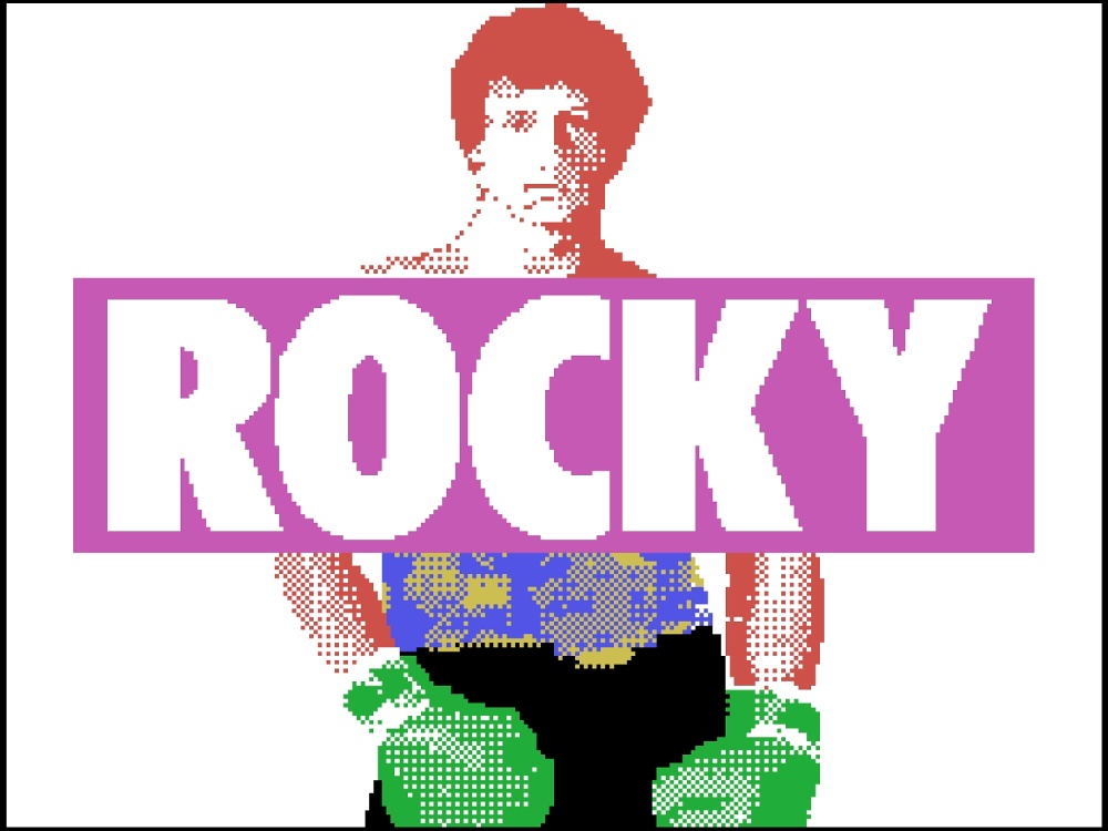 Title Screen of Rocky Super Action Boxing for Colecovision